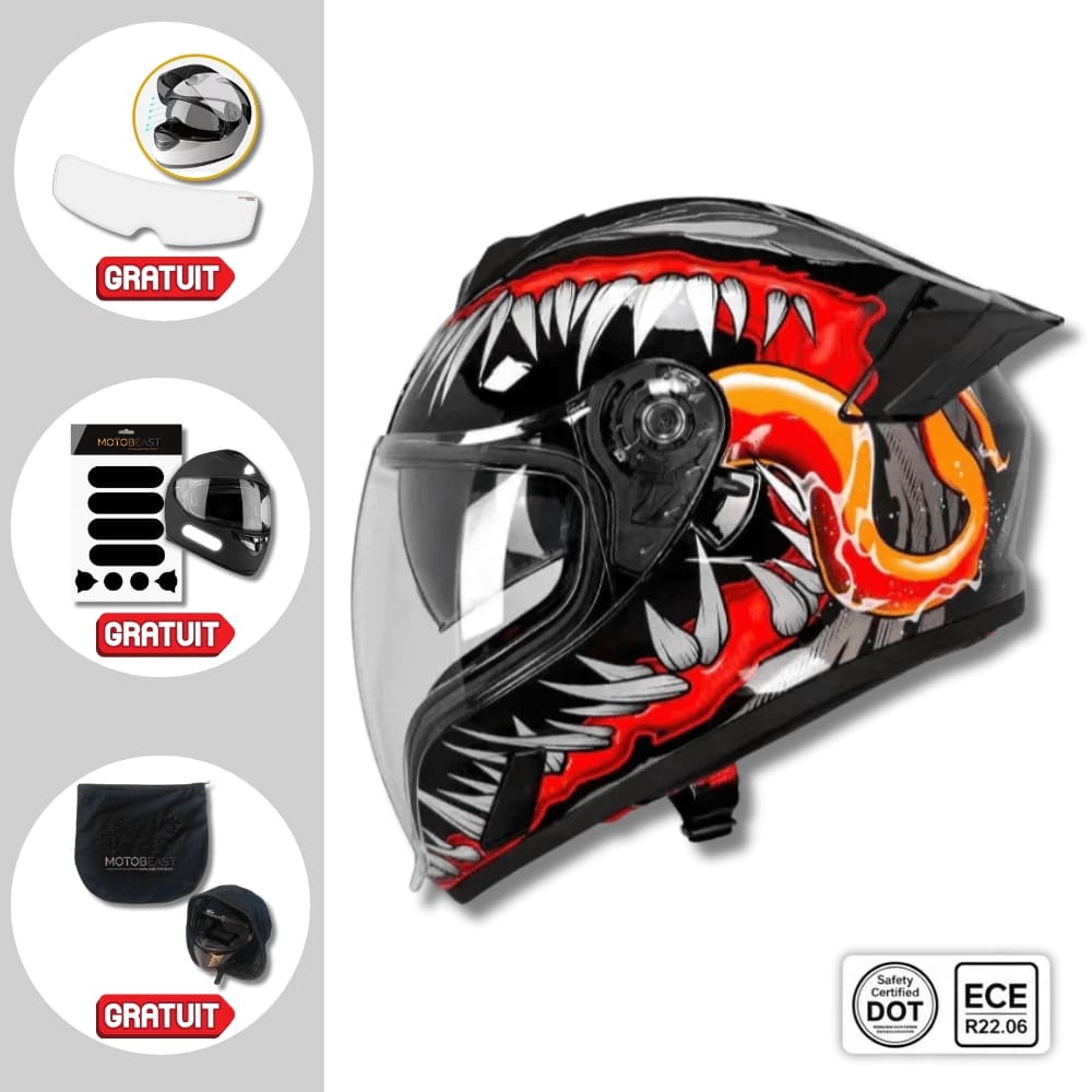 Casque Moto intégral Venom / Spider/ Monster
