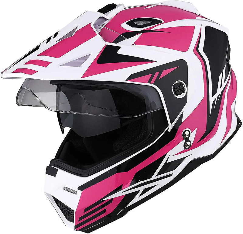 Casque Motocross Femme Competition | MotoCross Pros Rose