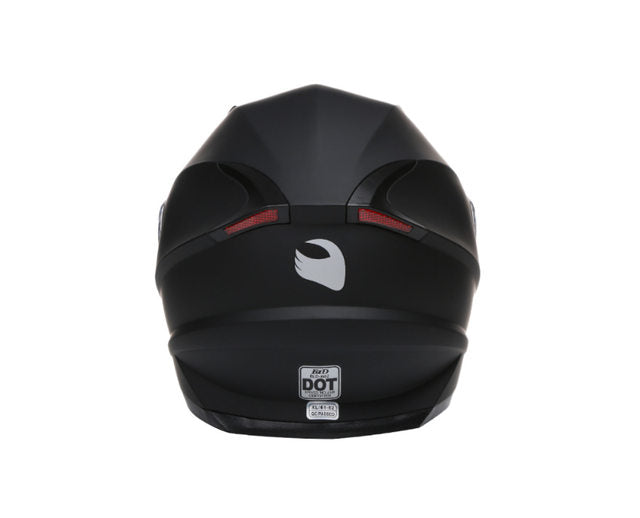 Casque moto intégral Homme | GHB Noir-Rouge Mate