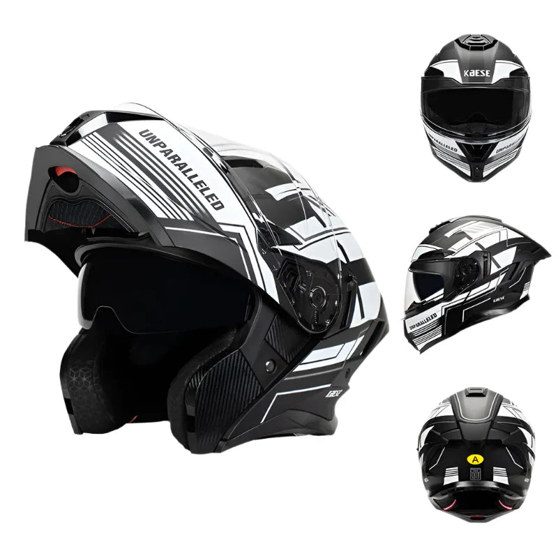Casque de Moto Modulable / Intégral | rabattables double lentille casques modulaires de course | Hommes Femmes