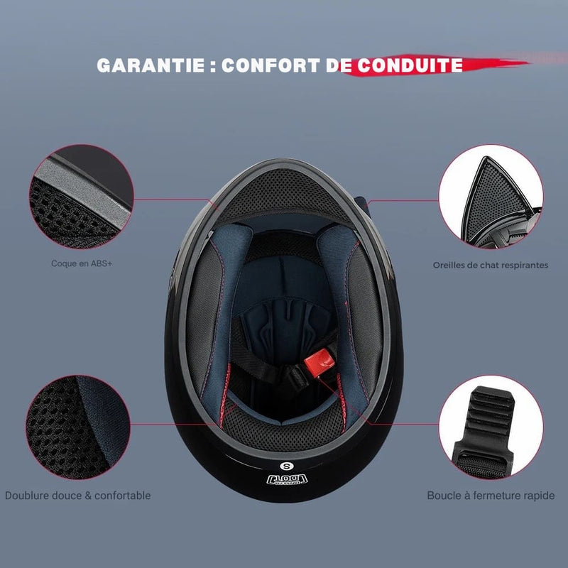 Casque moto Femme Oreille de Chat Noir | Integrale