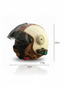 Casque Moto Retro Vintage Bluetooth Integrer | Intercom 4eme Generation