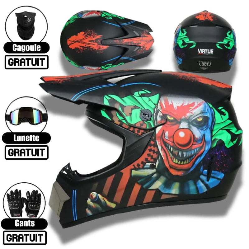 Casque de Moto Cross intégral moto tout-terrain