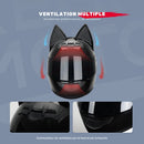 Casque moto Femme Oreille de Chat Noir | Integrale