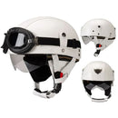 Casque moto Vintage avec Lunette | Livraison Gratuite | 3 CADEAUX OFFERT