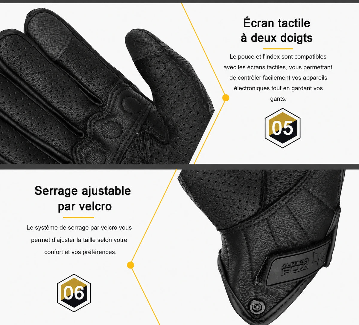 Gants Moto Cuir MotoBeast