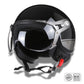 Casque moto Rétro Vintage Italia | Rétro Chopper Blanc, Vert, Rouge