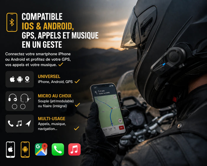 GPS, appels et musique en un geste