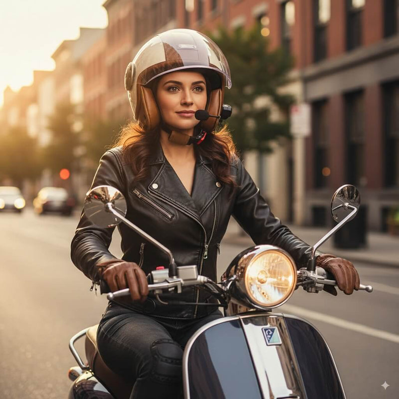Casque Moto Retro Vintage Bluetooth Integrer | Intercom 4eme Generation