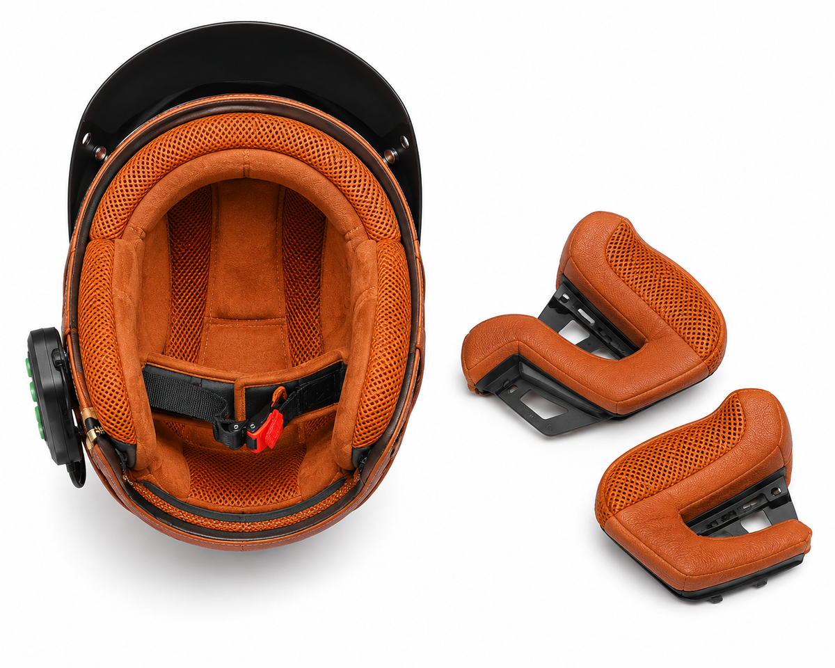 Casque Moto Vintage avec Lunette | Retro Jet | Livraison Gratuite