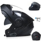 Casque moto Modulable Bluetooth | Noir-Gold | MotoBeast