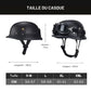 Casque moto Vintage "Cruiser Cuir" avec Lunette