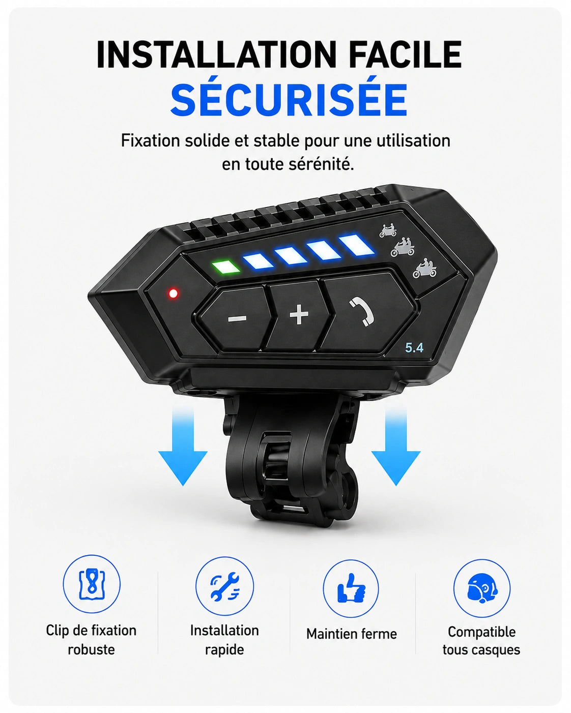 Intercom Bluetooth 5.0 MotoBeast