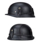 Casque moto Vintage "Cruiser Cuir" avec Lunette