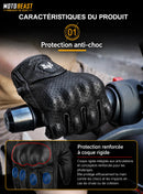 Gants Moto Cuir MotoBeast