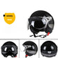 Casque moto Rétro Vintage Italia | Rétro Chopper Blanc, Vert, Rouge