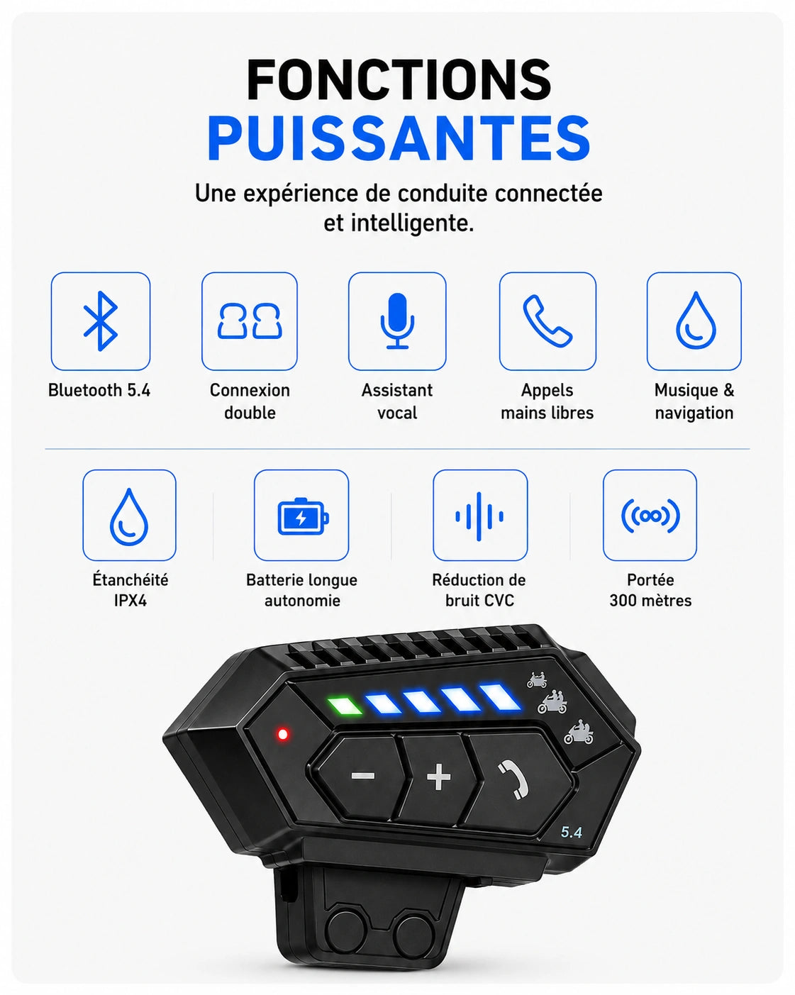 Intercom Bluetooth 5.0 MotoBeast