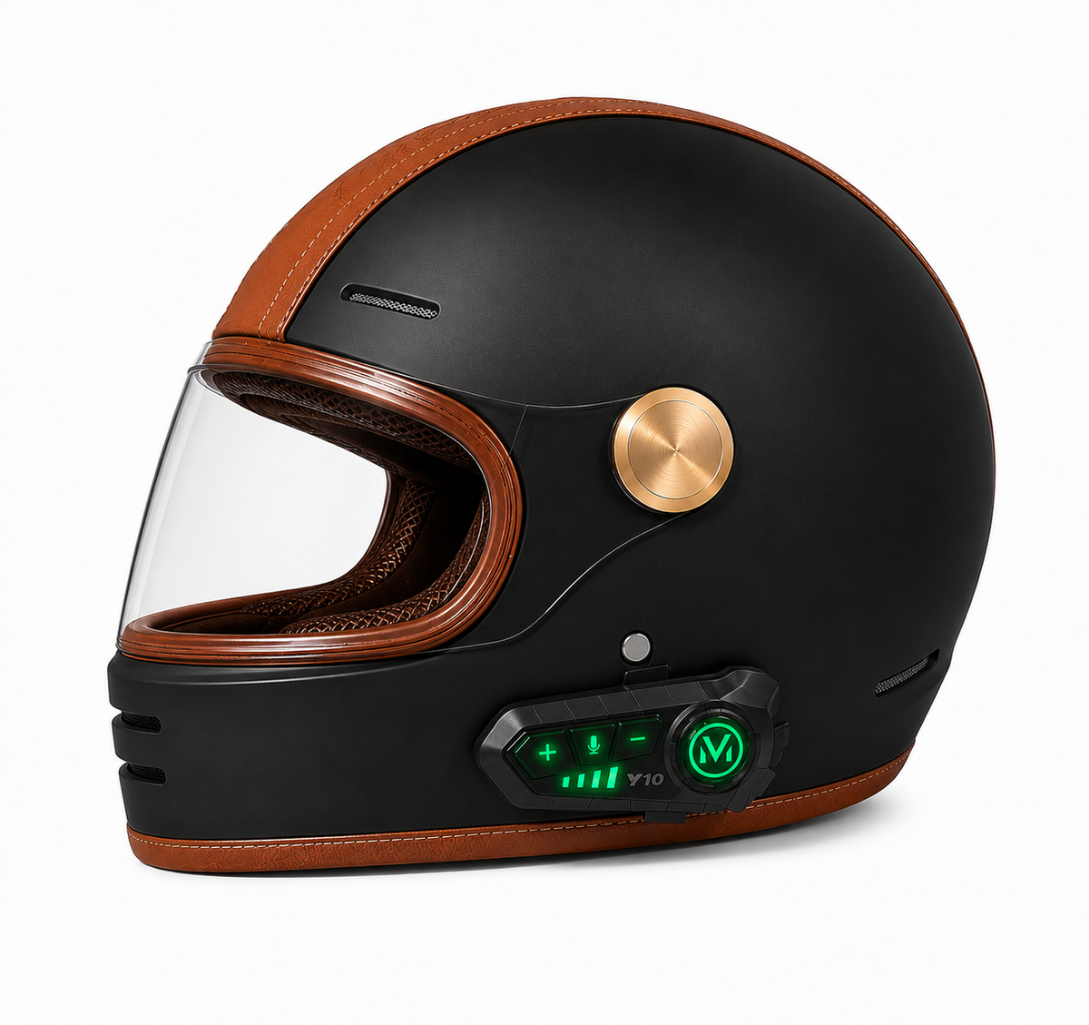 Casque Moto Retro Vintage Bluetooth Integrer | Intercom  Generation