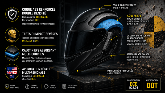 Protection certifiée ECE R22.06