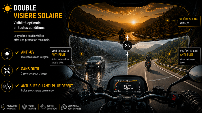 Visibilité optimale en toutes conditions