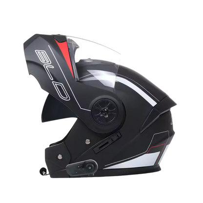 Casque moto Modulable | Bluetooth | Noir Mate MotoBeast