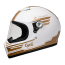 Casque Moto Scorpion Blanc/Or model Cyril