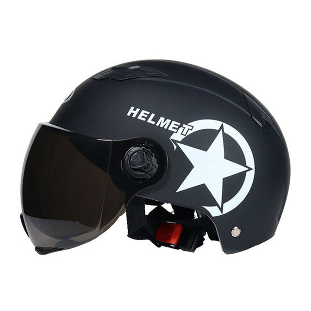 Casque moto Scooter Electrique | Noir Mate