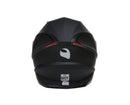Casque moto intégral Homme | GHB Noir-Rouge Mate
