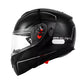 Casque Moto Modulable Femme Bleu Fleur Atom