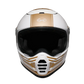 Casque Moto Scorpion Blanc/Or model Cyril