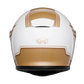 Casque Moto Scorpion Blanc/Or model Cyril